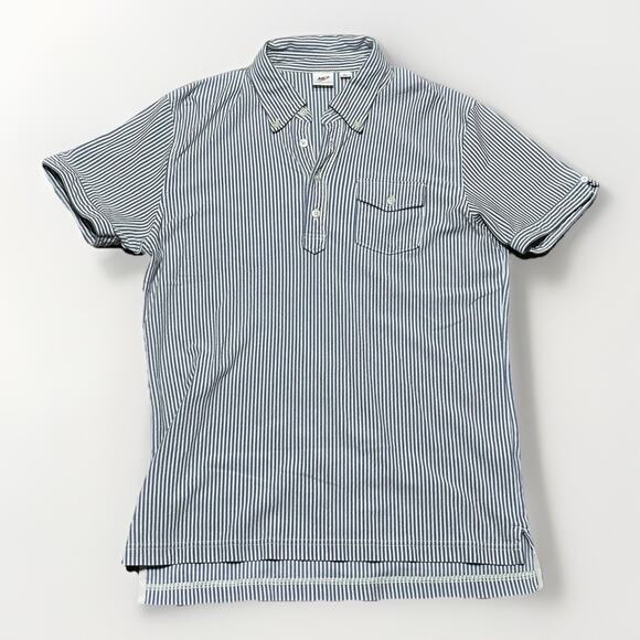 Michael Bastian X UNIQLO Polo Collection Men’s Size XL Preppy Blue Striped EUC - Picture 2 of 7